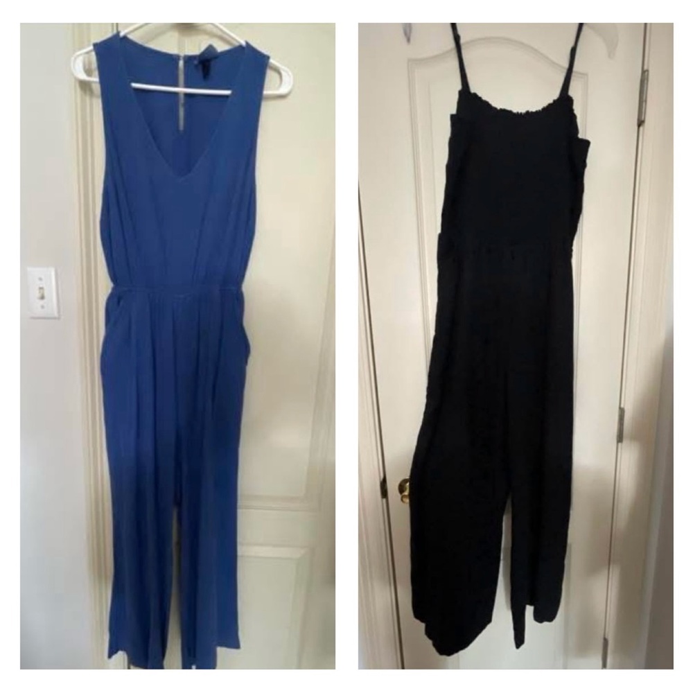 a new day Blue and Black Jumpsuit Set